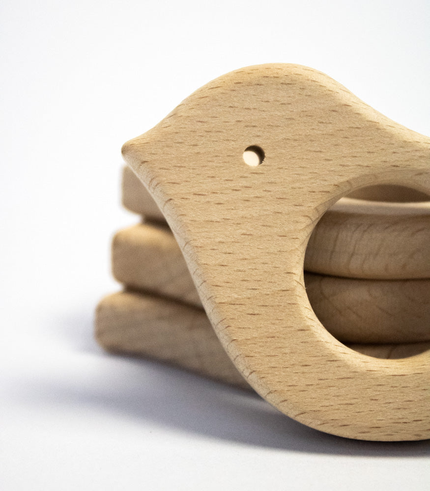 Beißring "Kleiner Vogel" aus Buchenholz - mahina