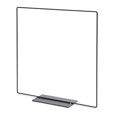 Metall Quadrat stehend in schwarz, 20cm - mahina