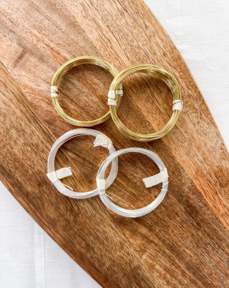 Meyco Messingdraht in gold ø 0,8mm, 6 Meter - mahina