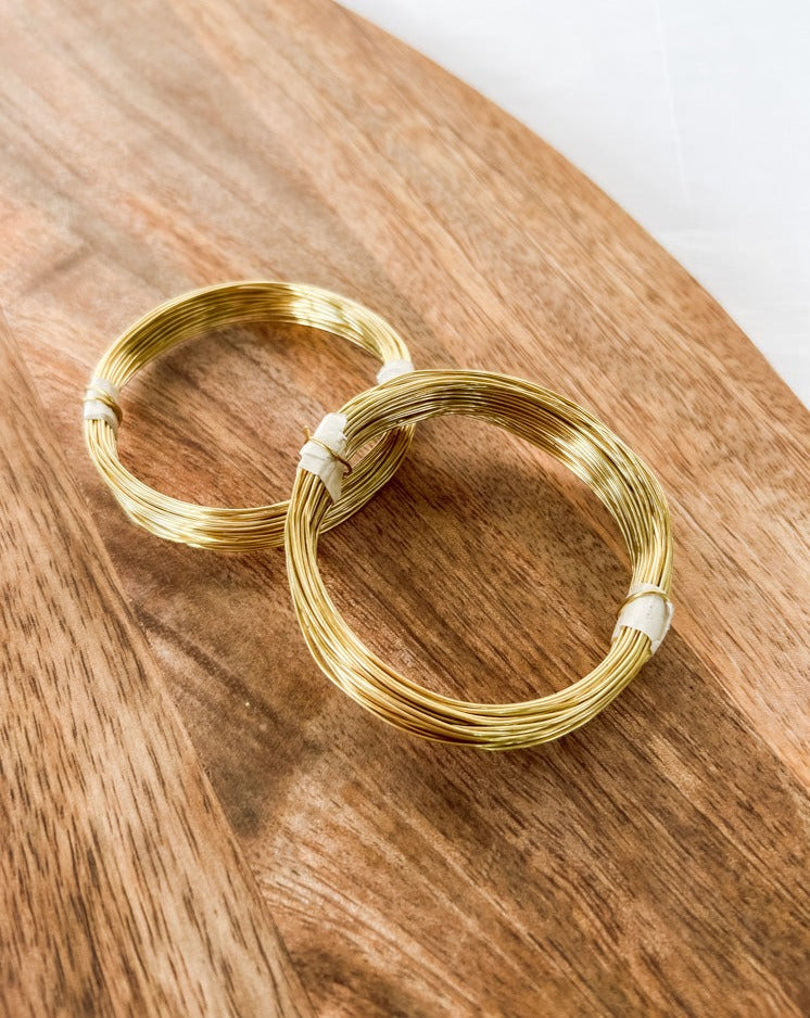 Meyco Messingdraht in gold ø 0,8mm, 6 Meter - mahina