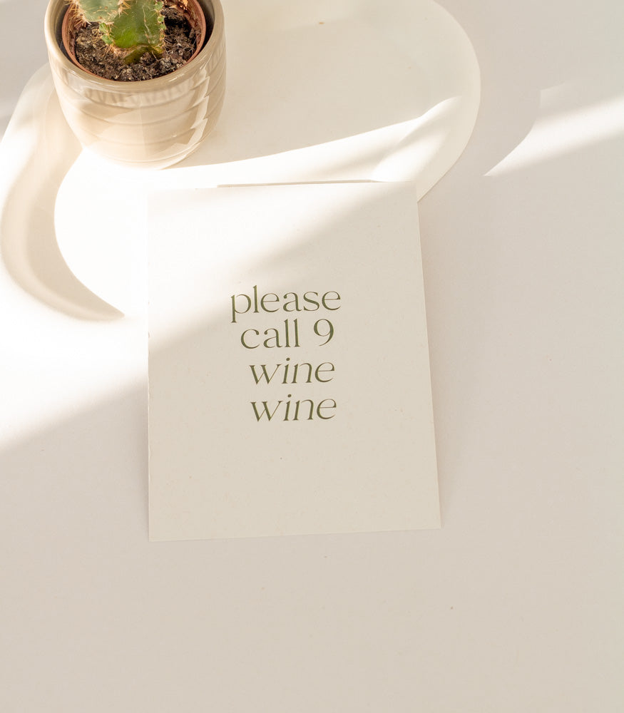 Geschenkkarte "Wine" - mahina