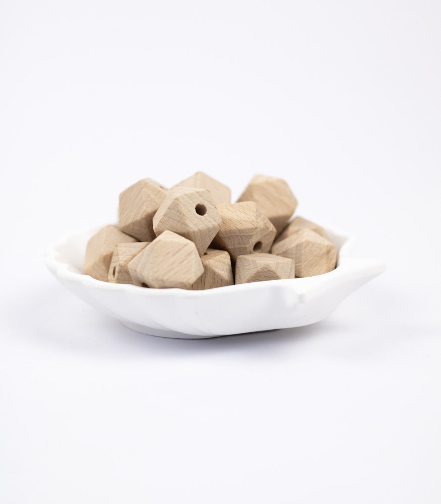 Holzperle "Hexagon" 18mm - mahina