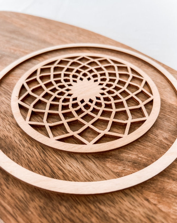 Rayher Holzscheibe "Dream" filigran, FSC 100% - mahina