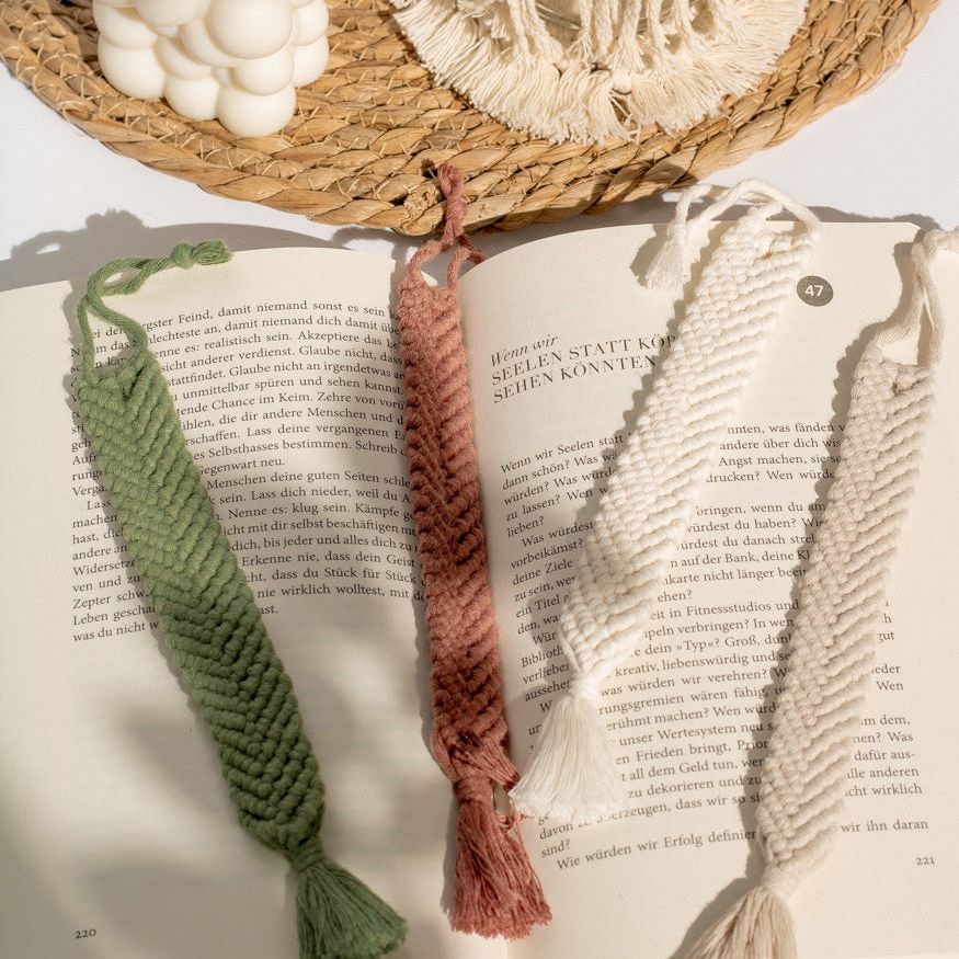 Handgemachtes Makramee Lesezeichen - Interior > Dekoration > Makramee von mahina