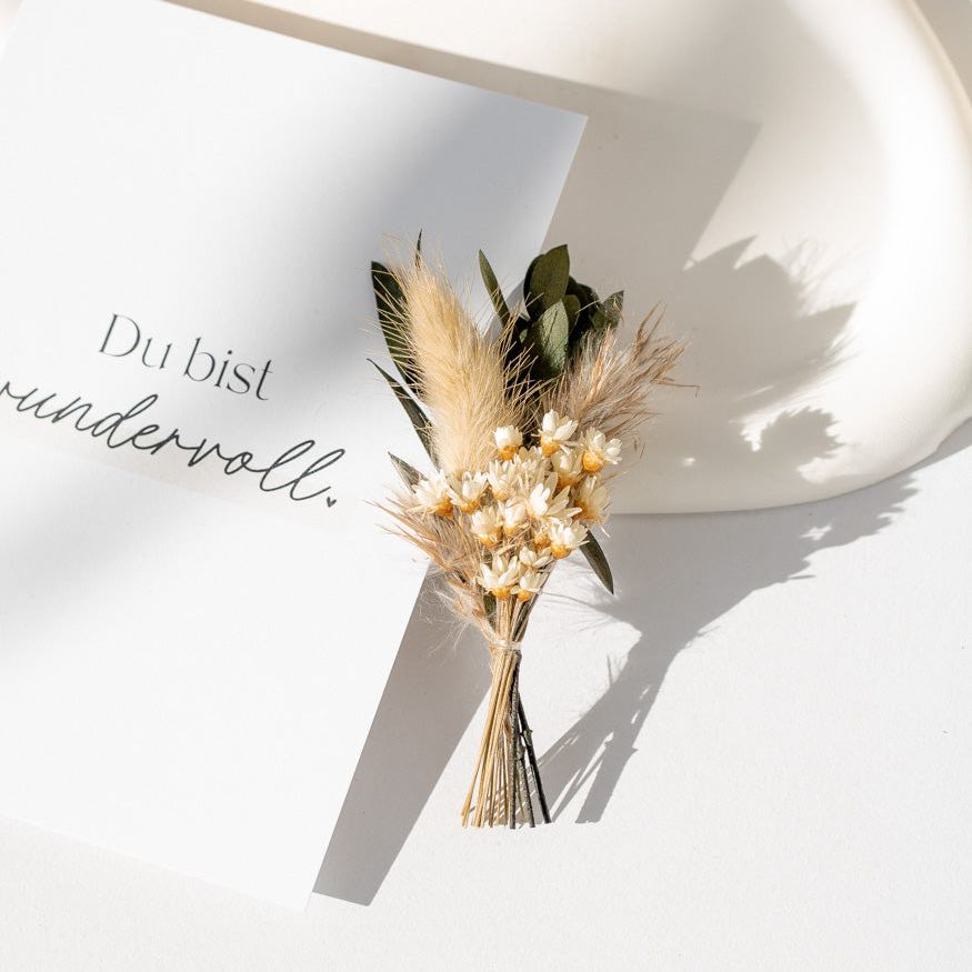 Mini Bouquet aus Trockenblumen "Boho" - mahina