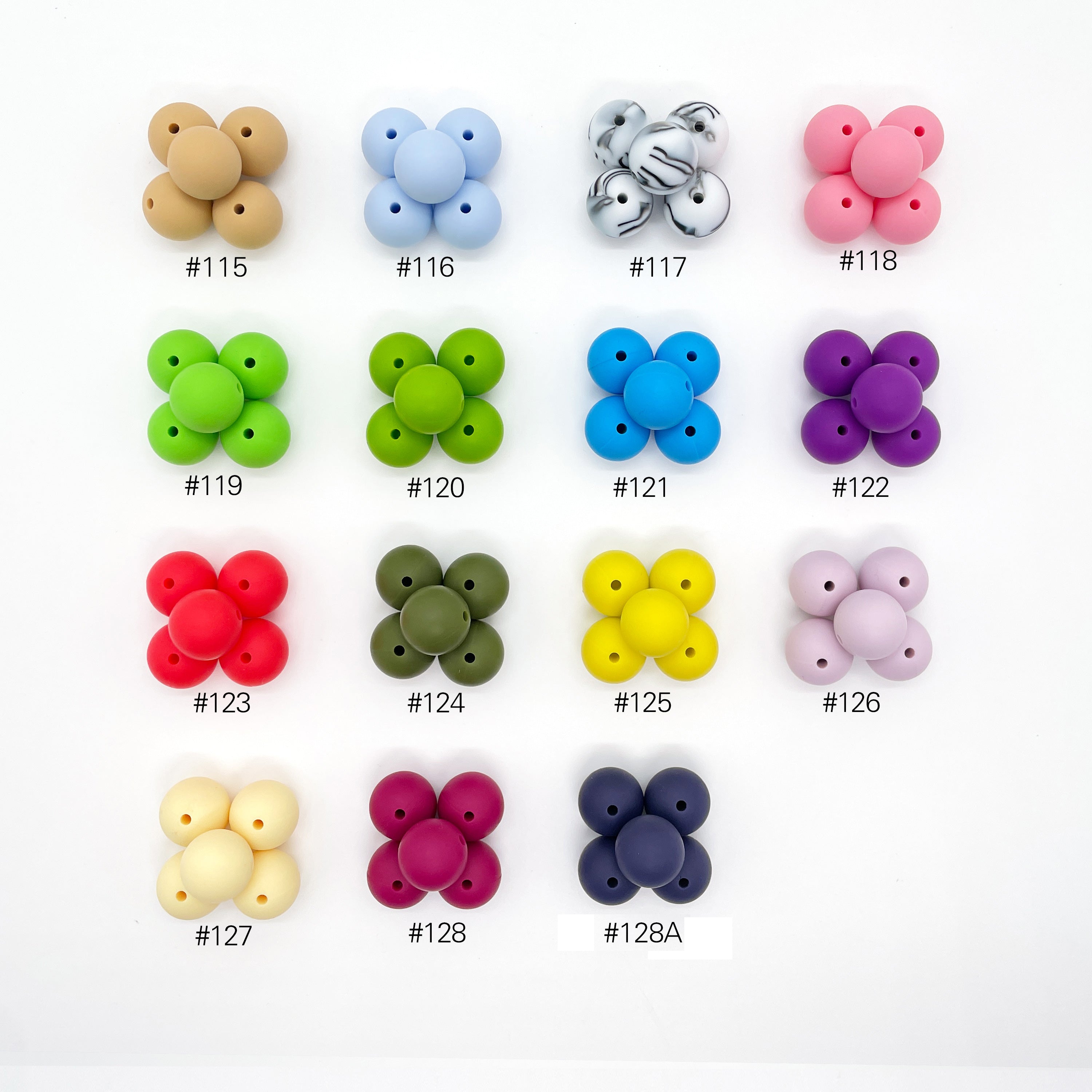 Runde Silikonperle 12mm Farbe 67 - 137 - Bastelbedarf -> Silikon -> Silikonperlen -> Rund von mahina