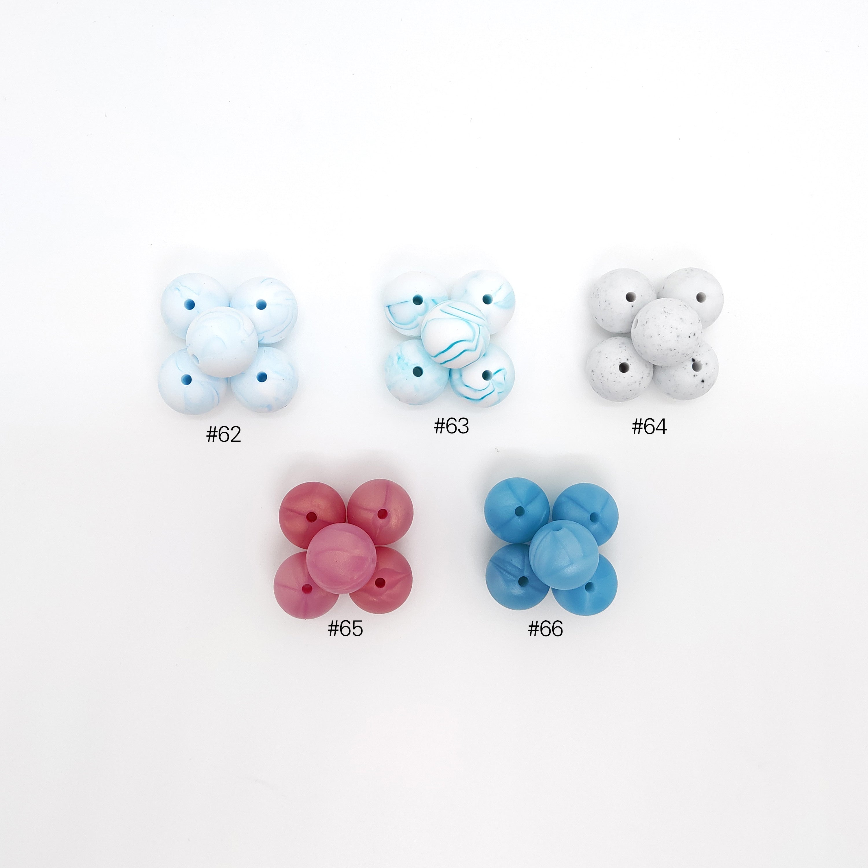 Runde Silikonperle 15mm Farbe 1 - 66 - Bastelbedarf -> Silikon -> Silikonperlen -> Rund von mahina