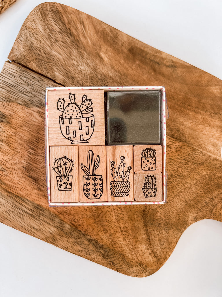 Paper Poetry Stempelset "Hygge Cactus" 7teilig - mahina