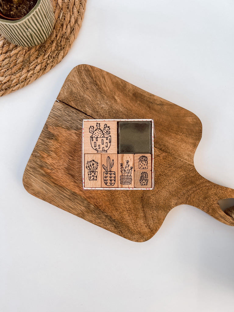 Paper Poetry Stempelset "Hygge Cactus" 7teilig - mahina