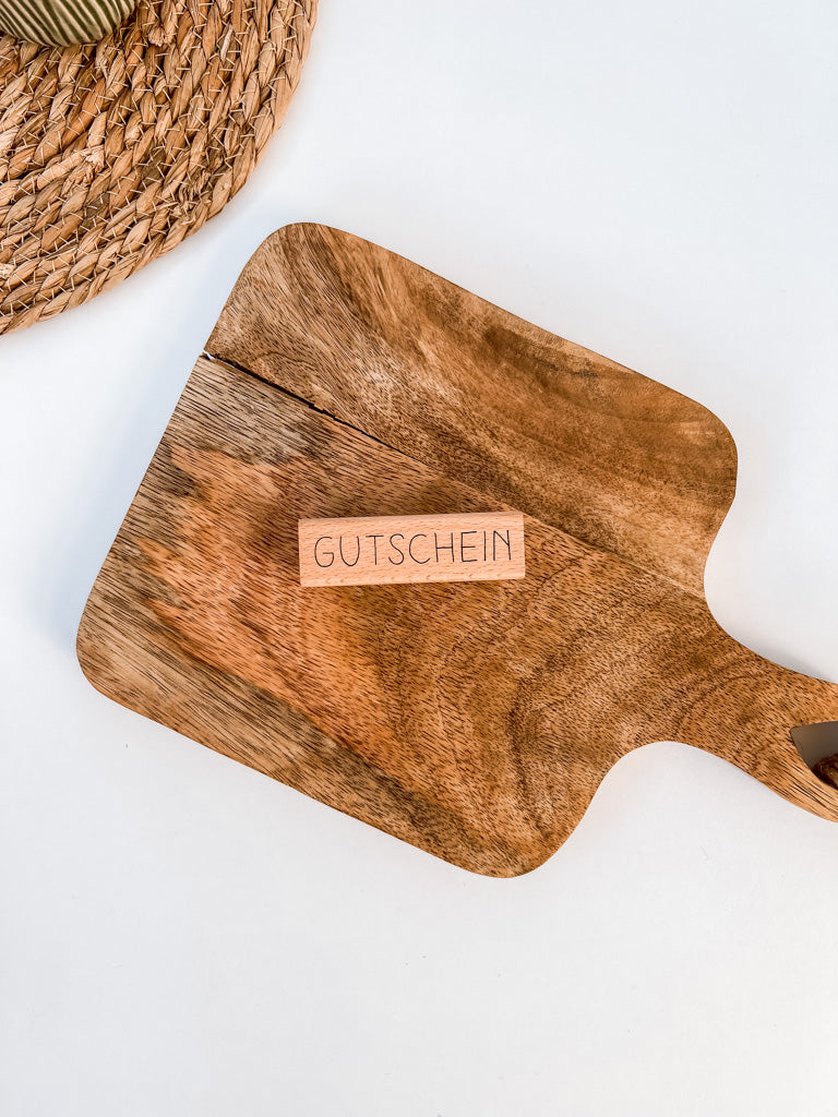 Rico Design Stempel "Gutschein" 7,5x2,0cm - mahina