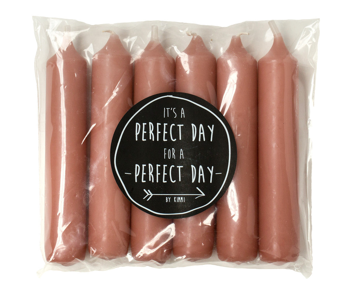 Kerze "Cadeau" 2,1x12cm 6 Stück 15 Farben - Interior > Dekoration > Kerzen von mahina