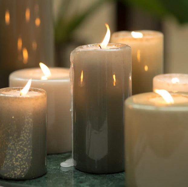 Kerze "Glasiert" 6 Farben 2 Größen - Interior > Dekoration > Kerzen von mahina