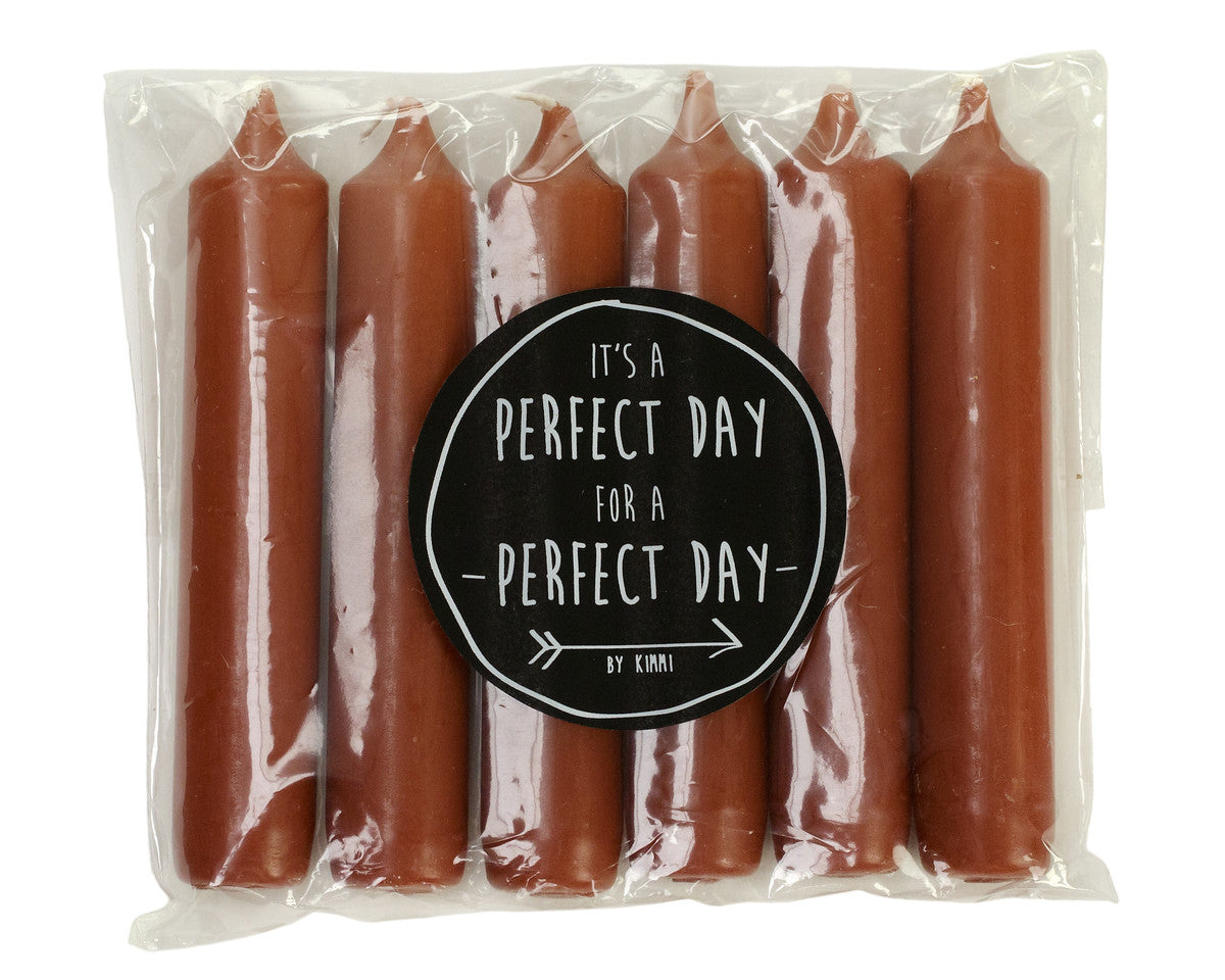 Kerze "Cadeau" 2,1x12cm 6 Stück 15 Farben - Interior > Dekoration > Kerzen von mahina