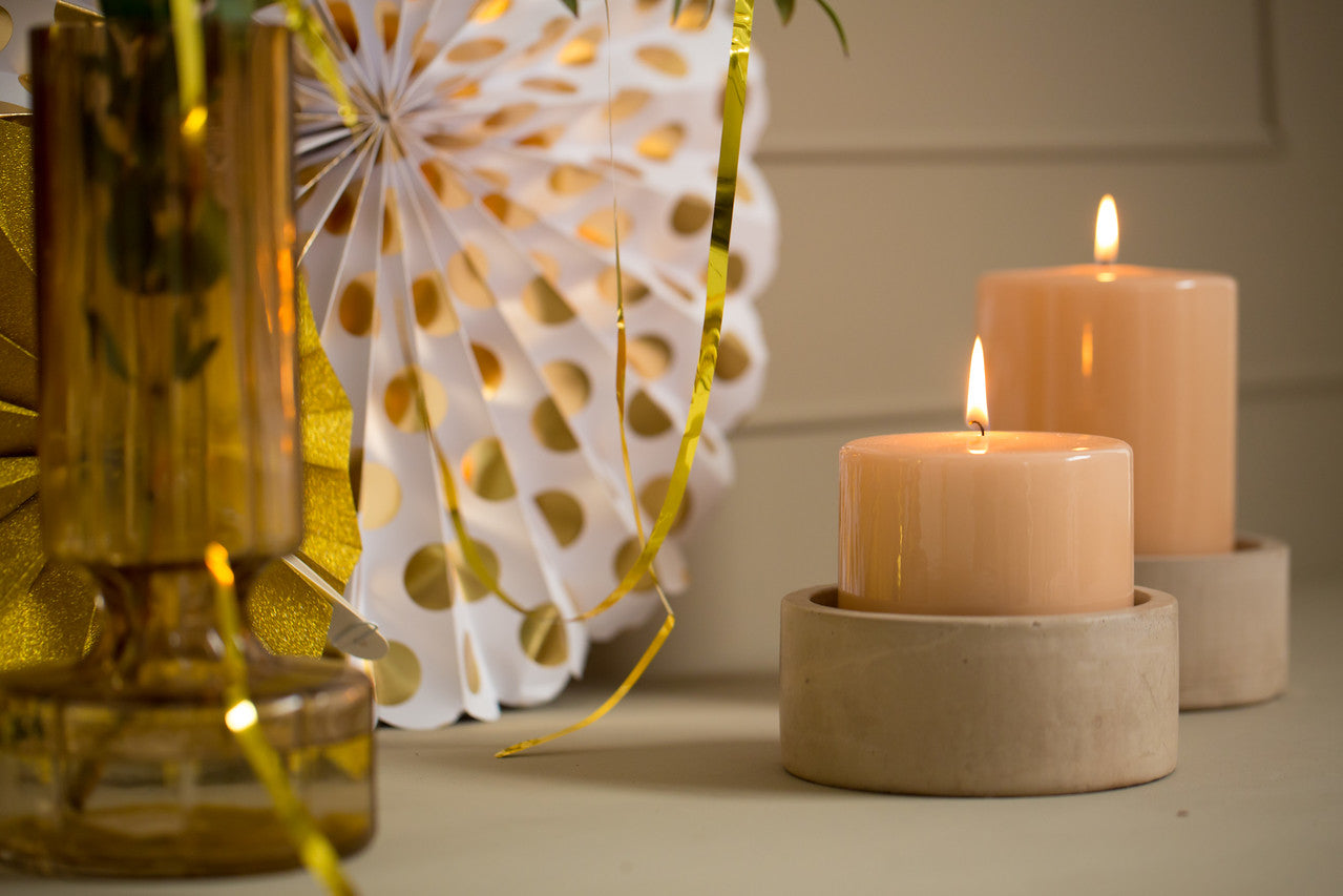 Kerze "Glasiert" 6 Farben 2 Größen - Interior > Dekoration > Kerzen von mahina