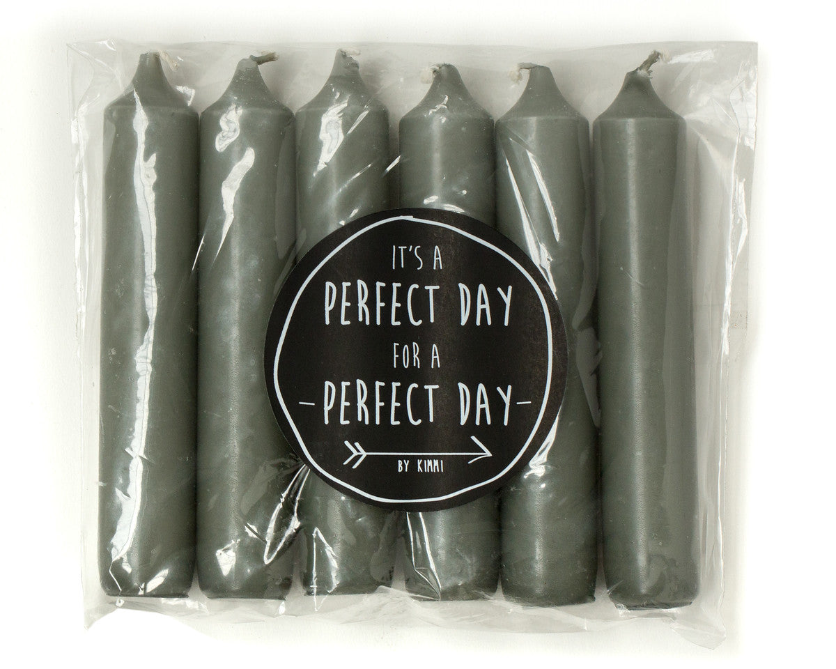 Kerze "Cadeau" 2,1x12cm 6 Stück 15 Farben - Interior > Dekoration > Kerzen von mahina