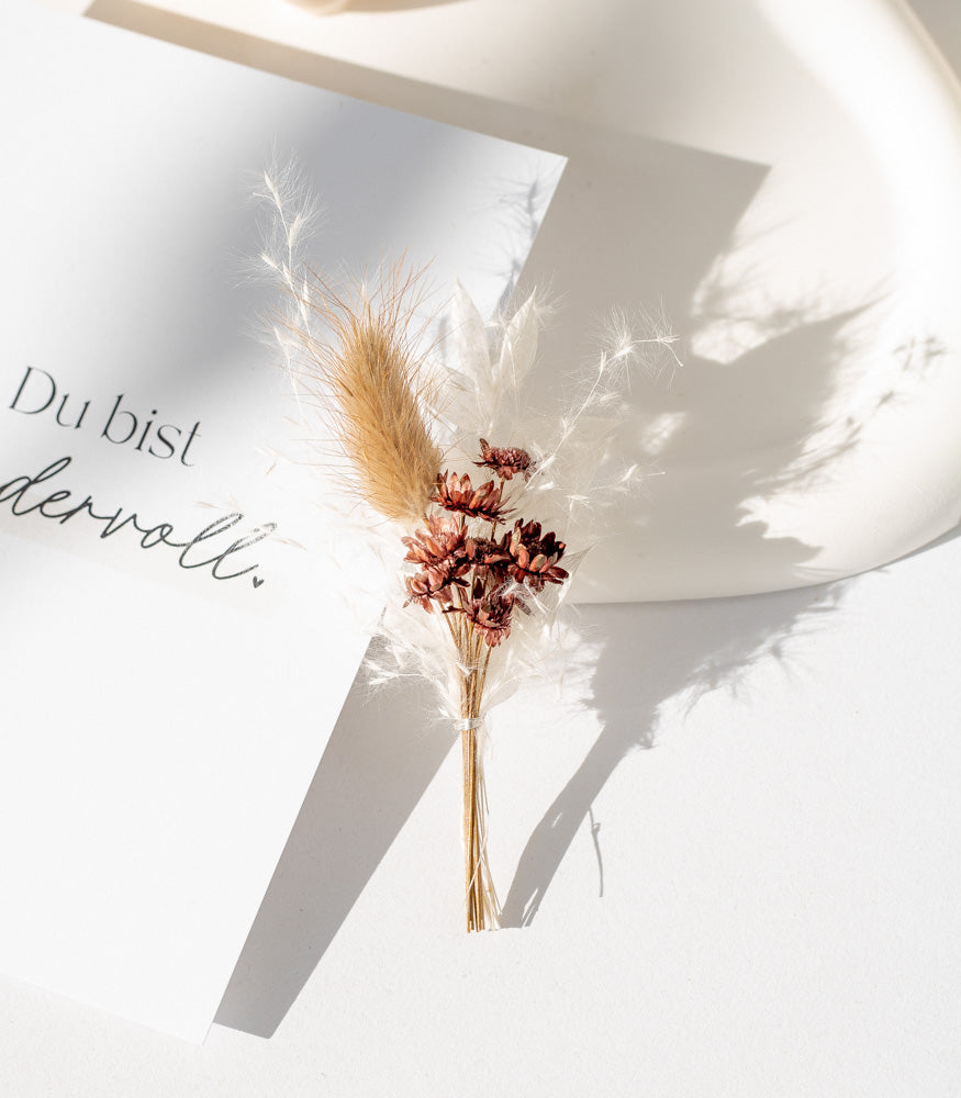 Mini Bouquet aus Trockenblumen, verschiedene Farben - Trockenblumen -> Sträuße von mahina
