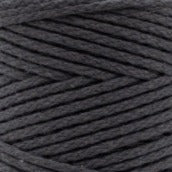 MAHINA Garn 2mm geflochten Anthrazit 150m - Garne > Baumwollgarne > Pferdeseile > Geflochten > 2mm > 150m von mahina