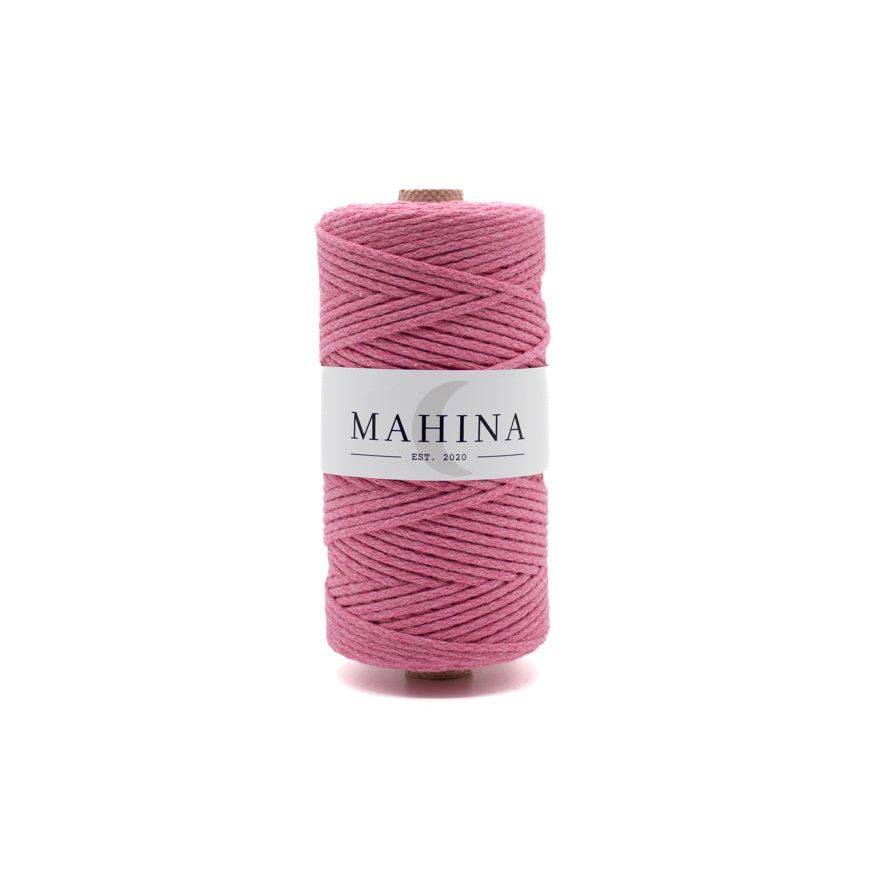 MAHINA Garn 2mm geflochten Pink 150m - Garne > Baumwollgarne > Pferdeseile > Geflochten > 2mm > 150m von mahina