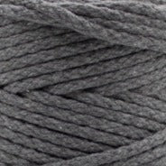MAHINA Garn 4mm geflochten Mittelgrau 100m - Garne > Baumwollgarne > Pferdeseile > Geflochten > 4mm > 100m von mahina