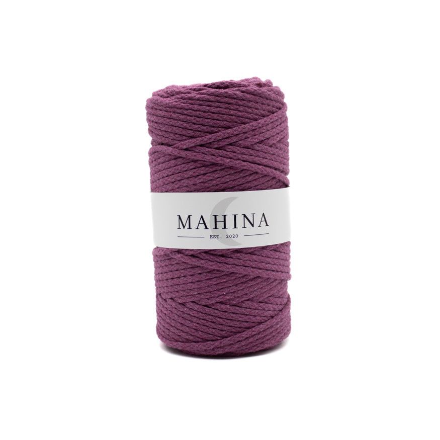 MAHINA Garn 4mm geflochten Violett 100m - Garne > Baumwollgarne > Pferdeseile > Geflochten > 4mm > 100m von mahina