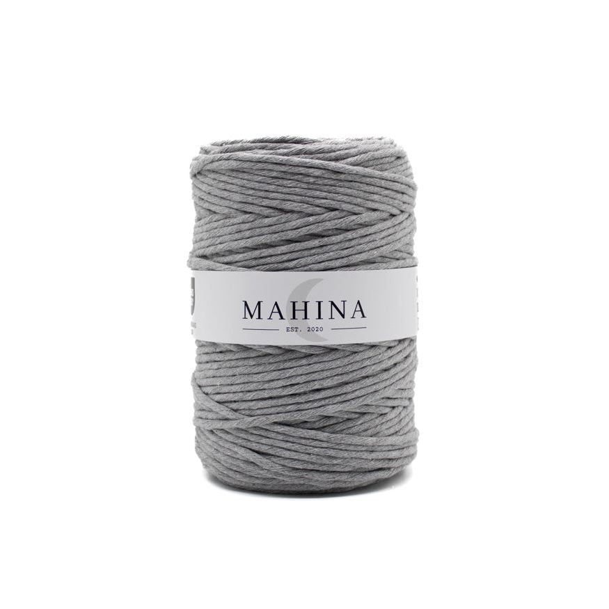 MAHINA Garn 4mm gezwirnt Hellgrau 200m - Garne > Baumwollgarne > Pferdeseile > Gezwirnt > 4mm > 200m von mahina