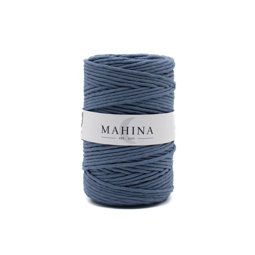 MAHINA Garn 4mm gezwirnt Jeans 200m - Garne > Baumwollgarne > Pferdeseile > Gezwirnt > 4mm > 200m von mahina