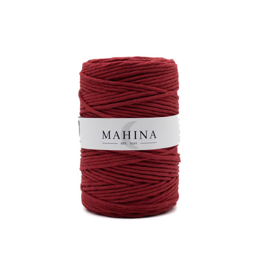 MAHINA Garn 4mm gezwirnt Purpurrot 200m - Garne > Baumwollgarne > Pferdeseile > Gezwirnt > 4mm > 200m von mahina