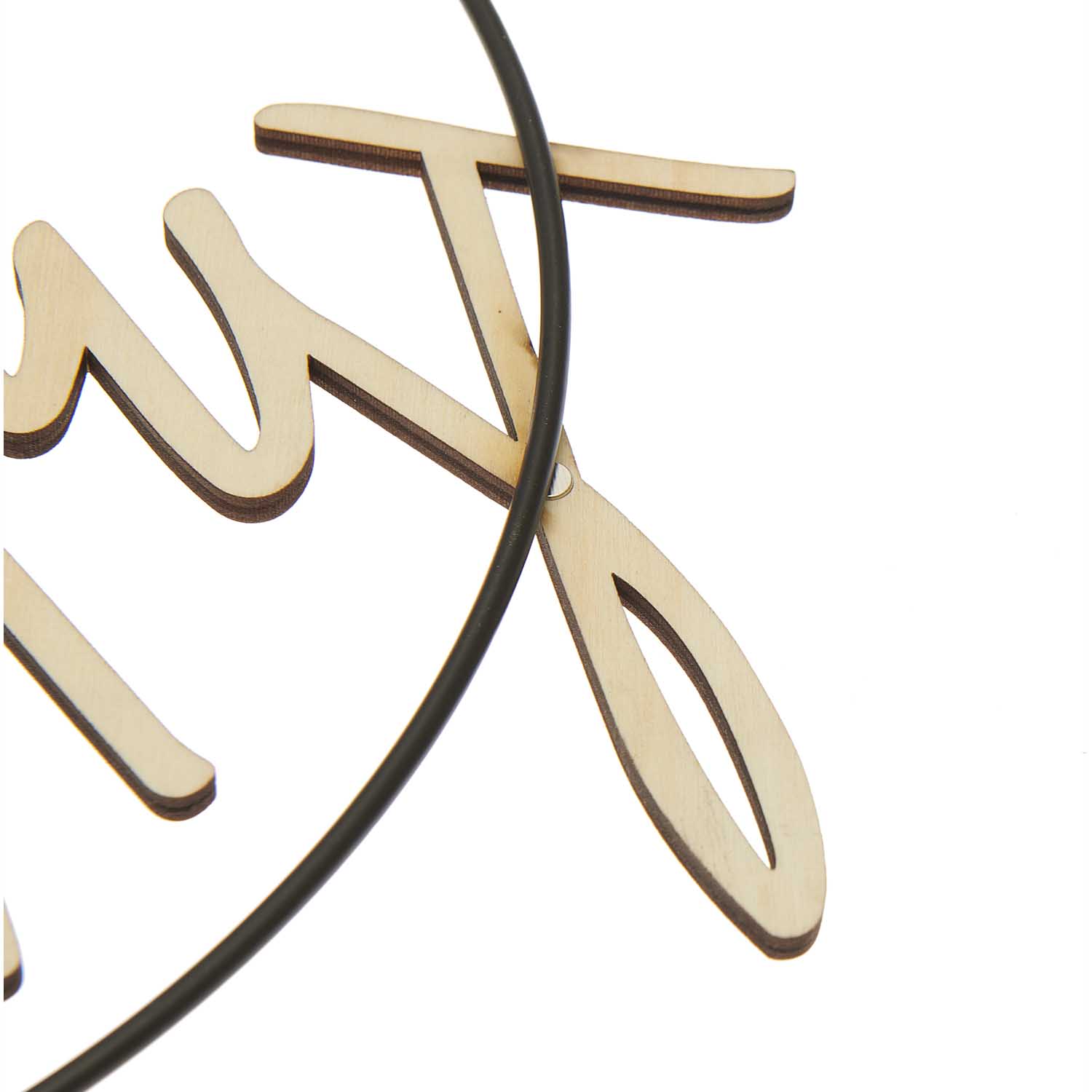 Rico Design Holzschriftzug magnetisch "Just Married", 30x14cm - Bastelbedarf -> Holz > Holzkränze von mahina