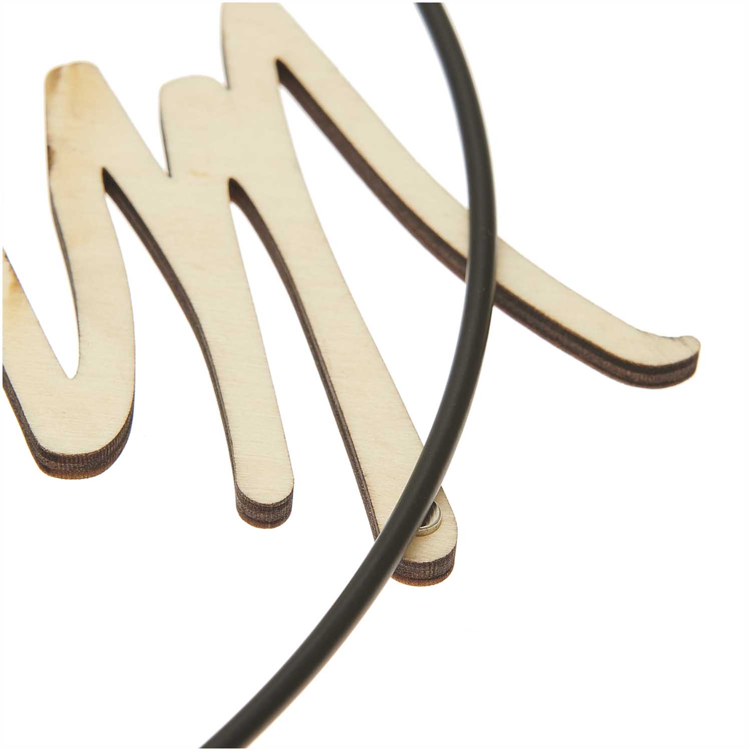 Rico Design Holzschriftzug magnetisch "Mr&Mrs", 26x11cm - Bastelbedarf -> Holz > Holzkränze von mahina