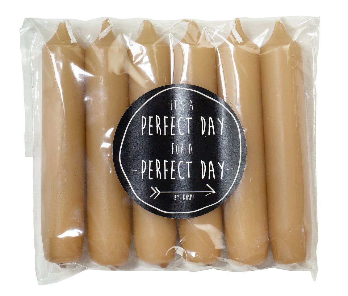 Kerze "Cadeau" 2,1x12cm 6 Stück 15 Farben - Interior > Dekoration > Kerzen von mahina