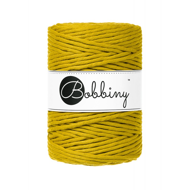Bobbiny Makramee Garn 5mm gezwirnt Spicy Yellow 100m - mahina