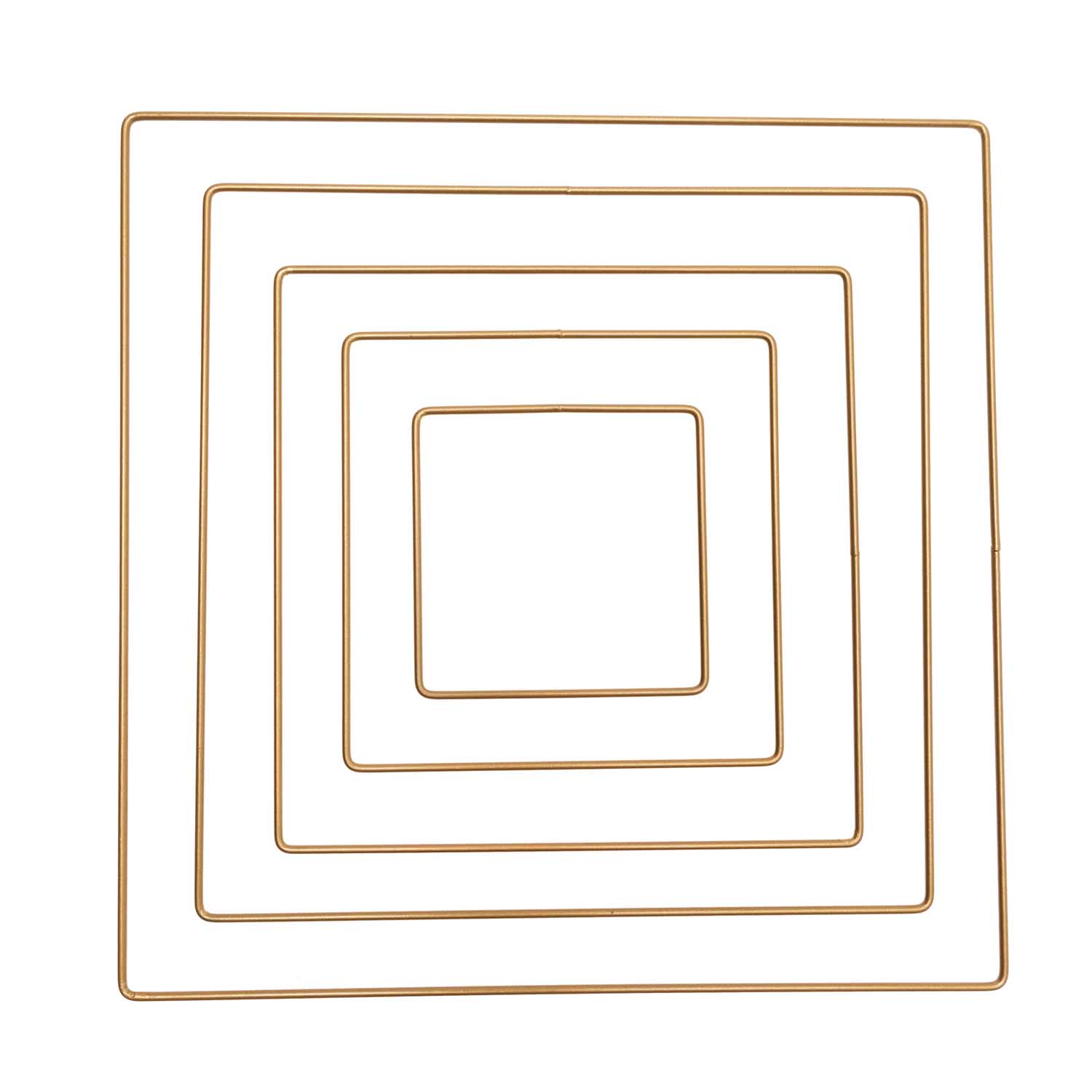 Metallring "Quadrat" in gold, verschiedene Größen - mahina