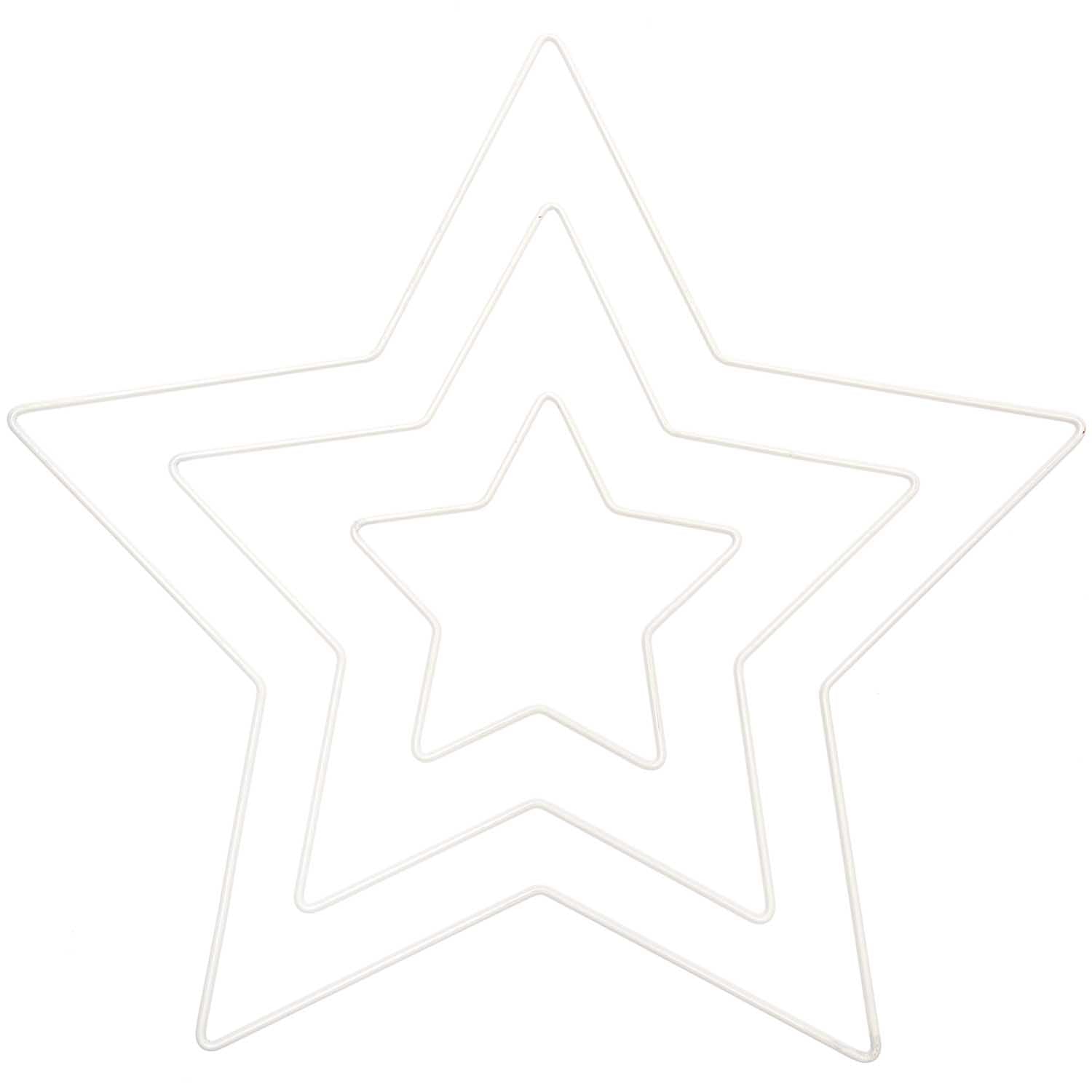 Metallring "Stern" in off white, verschiedene Größen - Bastelbedarf -> Metall -> Metallringe -> Sonstige Formen von mahina