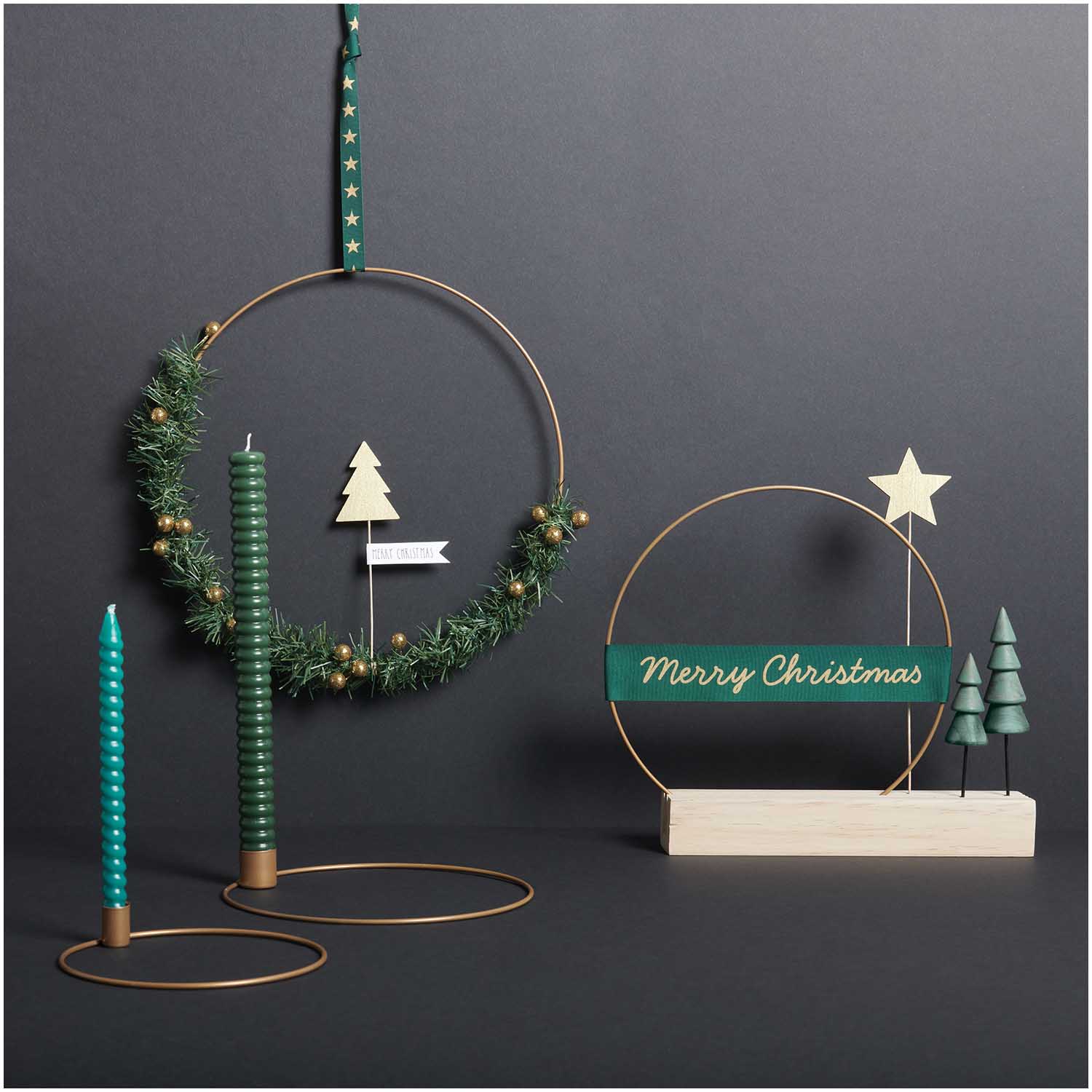 Picker "Tannenbaum" gefüllt 27x5cm in gold - Bastelbedarf -> Geschenkverpackungen von mahina